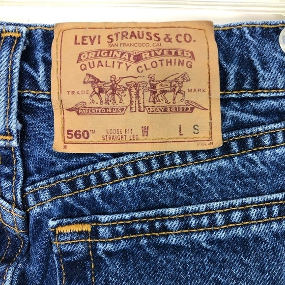 Levi straight leg high rise jeans see - Picture 7 of 9